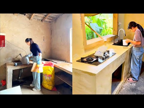 A talented unmarried woman remodeled and decorated the dilapidated house she bought