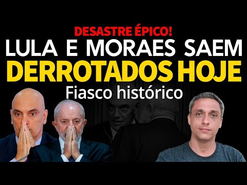 QUE DESASTRE ÉPICO! LULA e Moraes saem completamente derrotados. Fiasco histórico