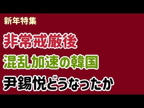 （2025.1.7）［新年特集非常戒厳後.混乱加速の韓国.尹錫悦どうなったか