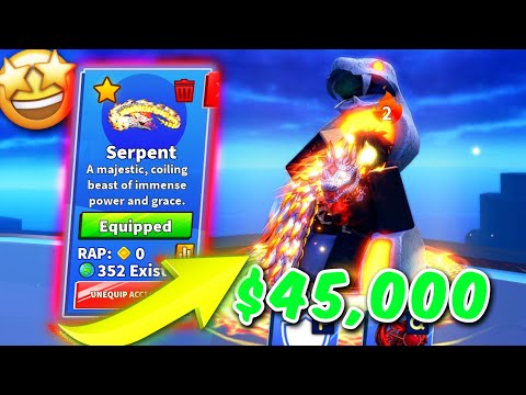 I SPENT $45,000 For NEW SERPENT PET In Blade Ball