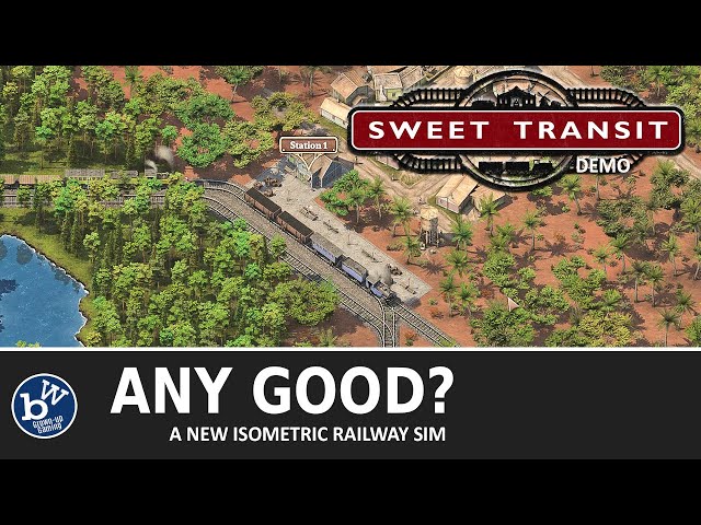 Lets play Sweet Transit - A new isometric transport city builder train game.