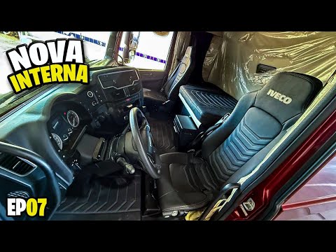 NOVA INTERNA DE COURO NO IVECO 2025 😍 OLHA COMO FICOU EP7