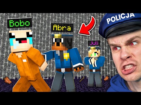 BOBO TRAFIŁ do WIĘZIENIA na DOŻYWOCIE ale UCIEKŁ GDY NIKT NIE PATRZYŁ… 😡 w Minecraft!