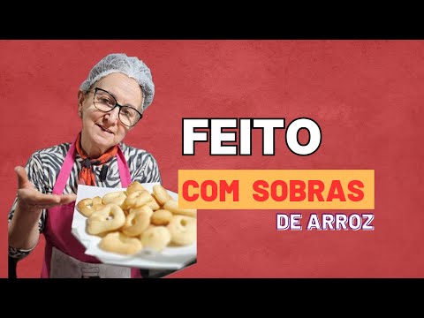 VOCÊ NÃO VAI ACREDITAR! 😱 BISCOITO DE POLVILHO INCRÍVEL FEITO COM SOBRA DE ARROZ COZIDO! 🍪✨