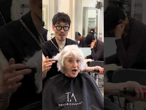 Short CASCADE AFTER 75 YEARS: Youth at any age! #cascade  #hairstyle #haircut
