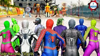 Siêu Nhân Nhện & JOKER Bị Kéo Vào Trò Chơi Của Búp Bê SQUID GAME|| Tổng Hợp Video Hành Động Hay Nhất