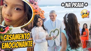 CASAMENTO EMOCIONANTE NA PRAIA * chorei muito * 🥹🤵‍♂️👰‍♀️💍