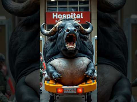 Doctor's recued a pregnant buffalo from field  #humanity #treatment #veterinary #rescuebuffalo