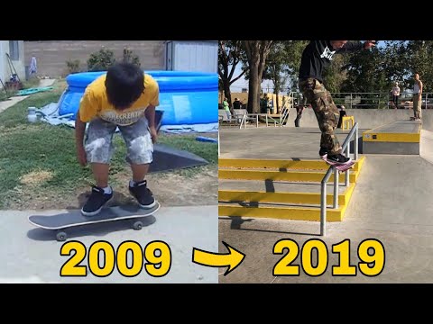 My 10 Years Of Skateboarding Progression!