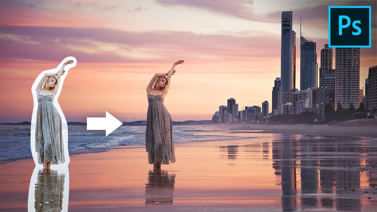 Easily Blend Subject & Reflections Using Blend Modes in Photoshop