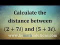 Distance Between Complex Numbers
