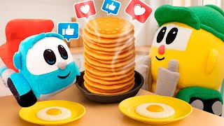 Leo ve Lifty kıymalı ve sebzeli börek yapıyor! Play-Doh oyun hamuru videoları