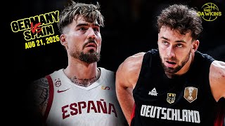 Germany vs Spain Full Game Highlights | EuroBasket Warm-Up | Aug 21, 2025