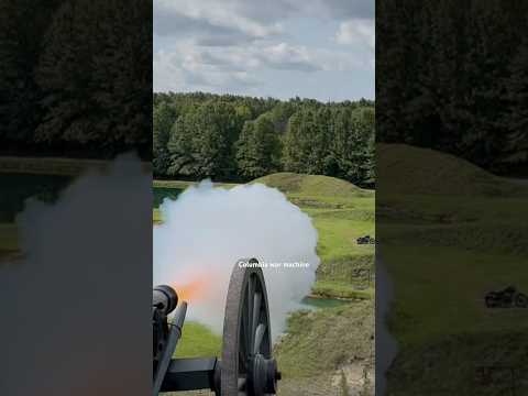Cannon vs Harley Davidson motorcycle.           #wokeharley    Columbia War Machine