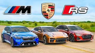 Кто победит в заезде: BMW M5 Touring или Panamera Turbo или же RS6 Perf?