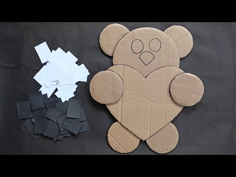 Easy Teddy Bear Wall Hanging Craft/Best Out Of Waste Cardboard/Home Decoration Idea ||