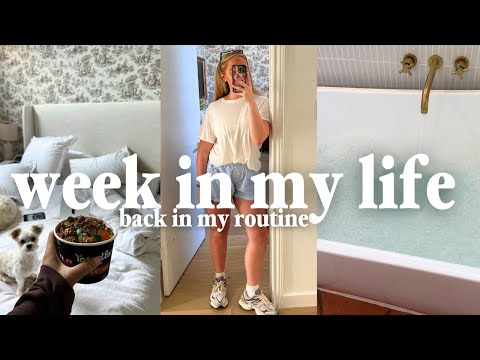 WEEK IN MY LIFE AT HOME 🏡🛁 getting back into my routine and recharge night routine