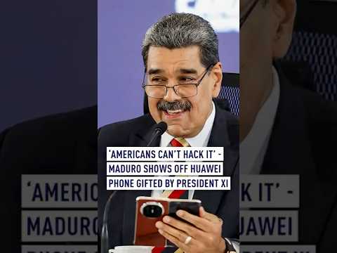 ‘Americans can't hack it' - Maduro shows off Huawei phone gifted by President Xi