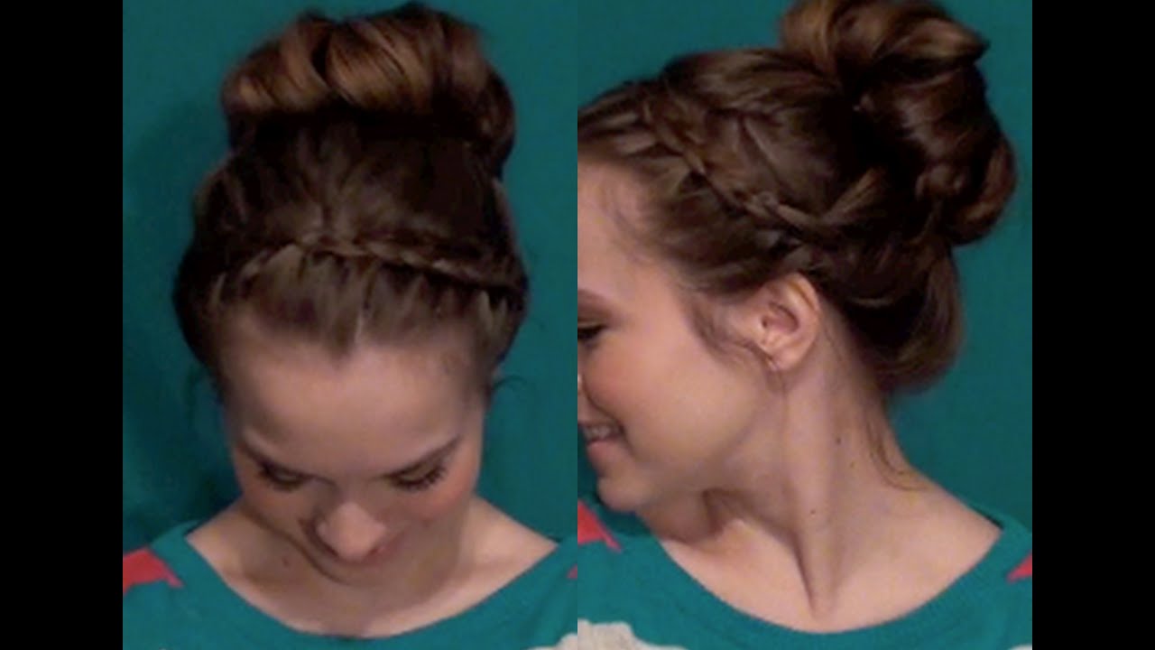 Cute Without Trying Bun - Back To School Updos 4