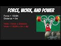 Work and Power Calculations Challenge