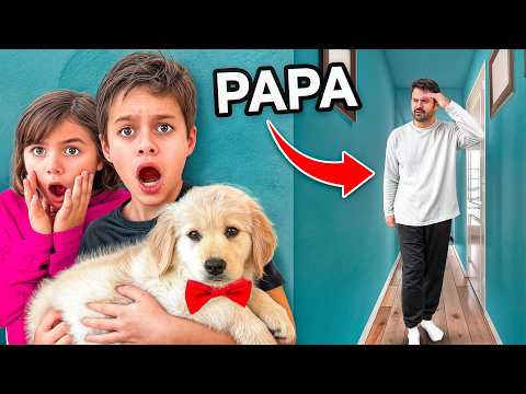 Les Enfants ADOPTENT Un CHIEN En SECRET