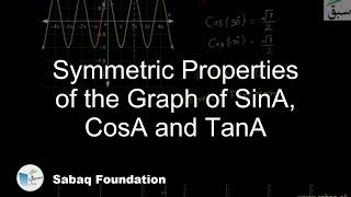 Symmetric Properties of the Graph of SinA, CosA and TanA