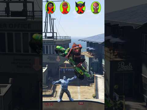 تحدي الخارقون #spiderman #ironman #batman #superman #gta5