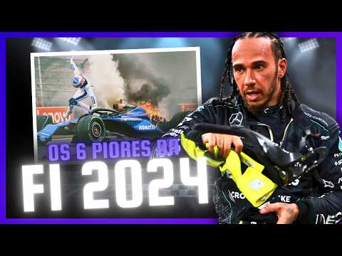 Os 6 Piores da Fórmula 1 em 2024! Hamilton, Ricciardo, Pérez e Mais! 🚨