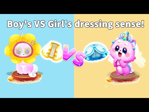 Boy's VS Girl's dressing sense! | BabyBus | Panda Games | Baby Kitten | Baby Pet Cats - Cat Game