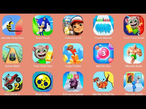 Tom Time Rush,Help Me Tricky Puzzle,Subway Surf,Sonic Dash,Going Balls,Grimace Runner,Count Master