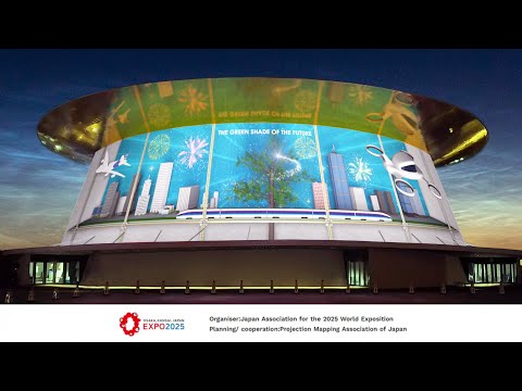 EXPO HALL "SHINING HAT" PROJECTION MAPPING - The Green Shade Of The Future Cover Image