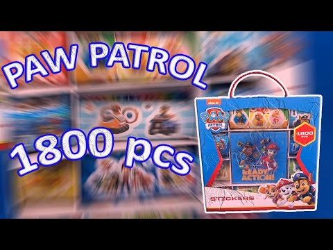 1800 pcs Paw Patrol Ready for Action Stickers from the Nickelodeon Paw Patrol series #220