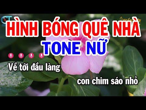 Karaoke Hình Bóng Quê Nhà Tone Nữ ( Am ) Nhạc Sống Mới || Karaoke Tuấn Kiệt