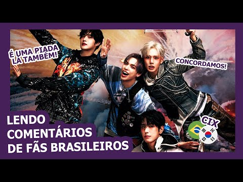 Boygroup CIX lendo comentários engraçados dos fãs brasileiros