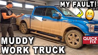 FREE Deep Cleaning of a MUDDY Work Truck! | Quick Fix