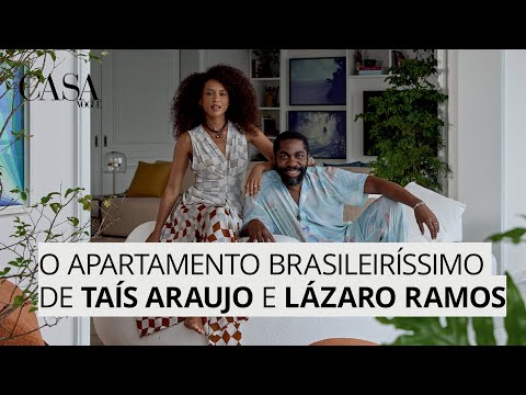 Taís Araujo e Lázaro Ramos abrem apartamento cheio de brasilidade | CASA VOGUE