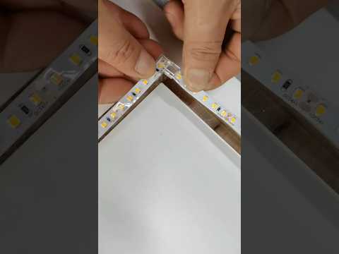 how to profile light set in corner ? #profilelightsetup #trimlight #tapelight #stacklight#ledlights