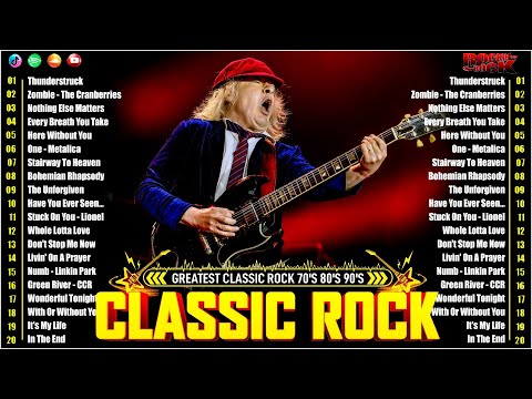 AC/DC, Aerosmith, Bon Jovi, U2, Scorpions ....| Great Hits Classic Rock Full ALbum 70s 80s 90s