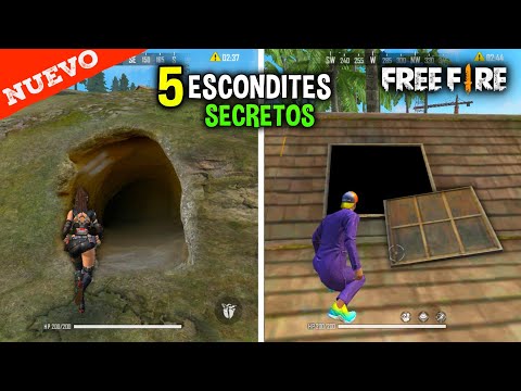 5 NUEVOS* ESCONDITES SUPER SECRETOS EN FREE FIRE - ESCONDITES EN FREE FIRE