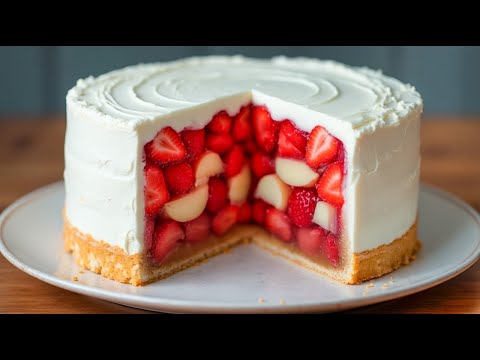 Summer dessert without an oven! in 5 minutes! Melts in your mouth!