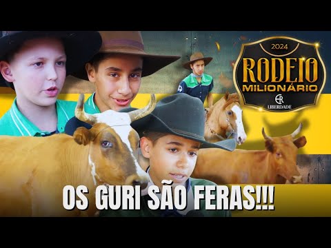 Crianças no laço comprido competem de igual pra igual com adultos! Rodeio Milionário 2024