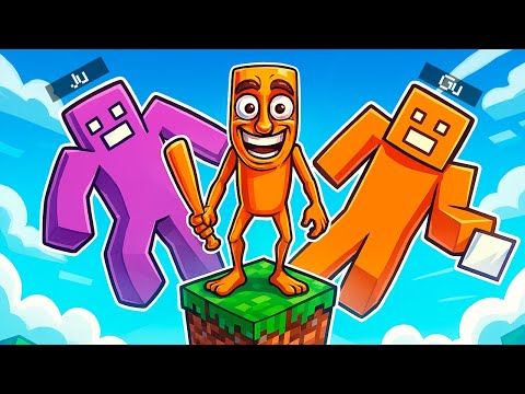 ENCONTREI OS BRAINROTS NO UM BLOCO *MINECRAFT*