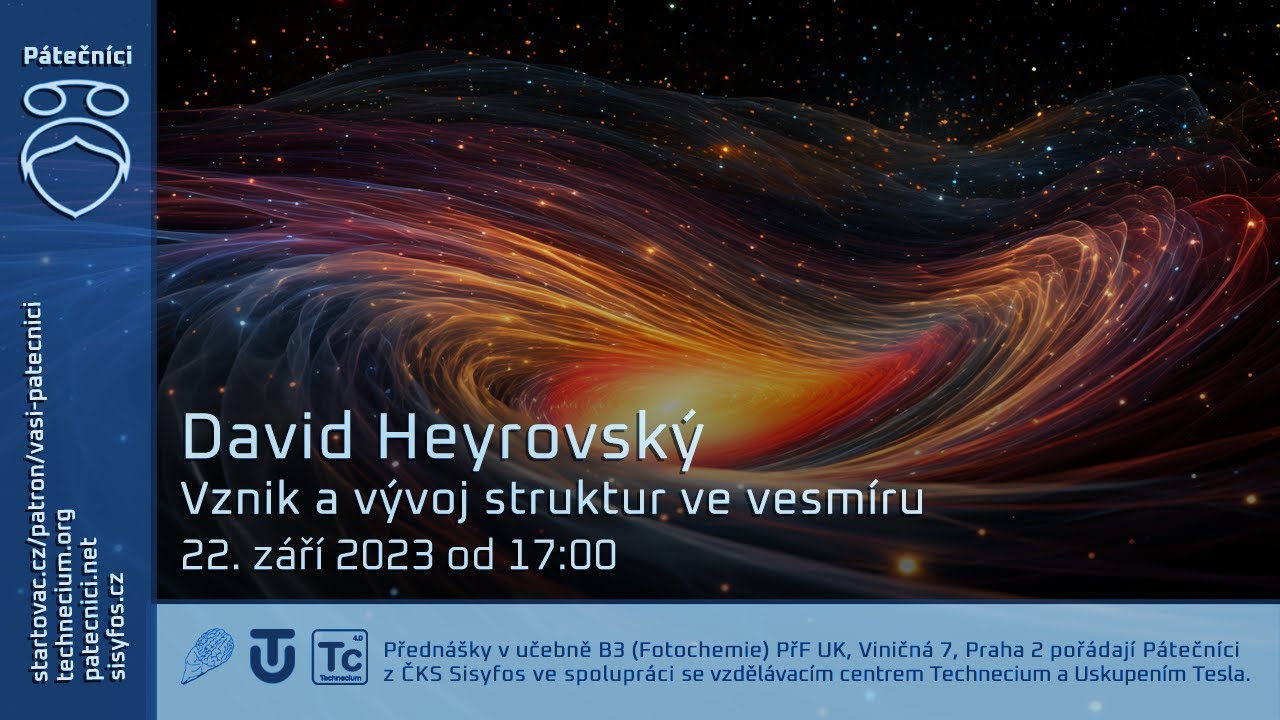 22. září 2023 - David Heyrovský: Vznik a vývoj struktur ve vesmíru
