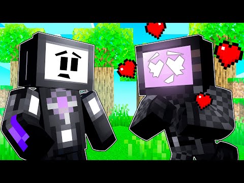 Tv Woman Se Enamora de Titan Tv Man en Minecraft