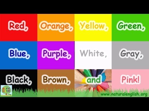 The Colors Song ~ Learn the Colors / Colours ~ Simple Learning for Children ~ by Natural English - YouTube