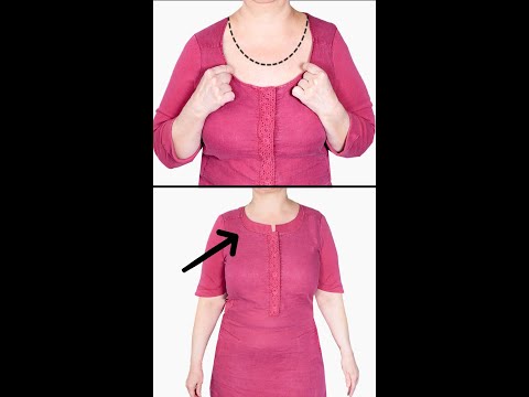 Best tip to Downsize a Wide Neckline easily Miarti 🧵✂️