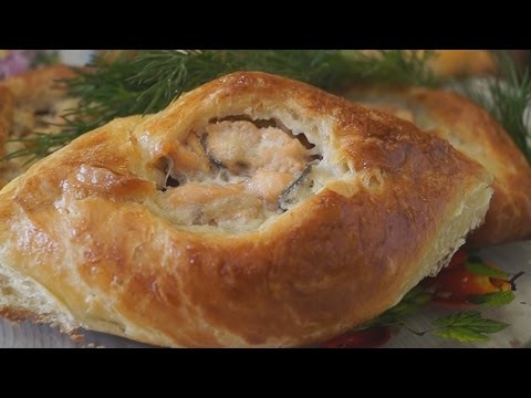 Пирожки с рыбой из быстрого дрожжевого слоеного теста. Просто и Вкусно