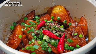 NẤM KHO MĂNG chỉ cần thêm một nguyên liệu có ngay món chay ngon lạ miệng