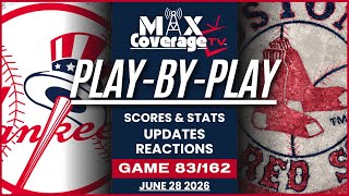 🔴LIVE - New York Yankees vs Boston Red Sox - Play-By-Play & Reactions (6/28/26)