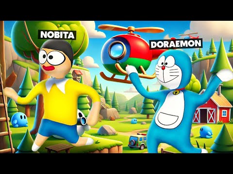 Doraemon Used Helicopter To Find Noita In Hide & seek Challenge in HFF!!!